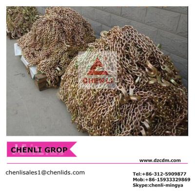 China 3/8'' grade 80 tie down chains,binder chain for sale