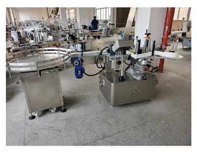 China Automatic Food Production Line Labeling Machine Round Bottle Soda Milk Bottle Jars Sticker With Bottle Collector for sale