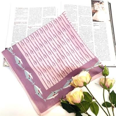 China Square Square Logo Style Color Heavy Women Digital Printed 100 Pure Silk Scarf For Women Luxury Head Scarves for sale