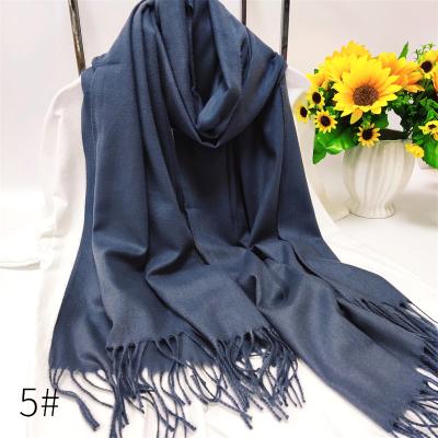 China Hot Women's Fashion Artificial Cashmere Polyester Daily Life Cheap Shawl Hijab Shawl Cape Shawls Muslim for sale