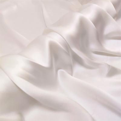 China 100% Natural Organic Undyed White Silk Satin Fabric Wholesale Mulberry Silk Fabric for sale