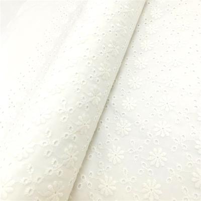 China Viable wholesale high quality 100% cotton embroidered fabric for clothing fabric for sale