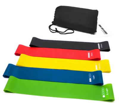 China Custom Multifunctional Regular Five Band Gym Pull Up Colorful Resistance Band Bands Yoga Loop for sale