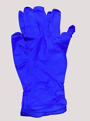 中国 Waterproof Disposable Nitrile Gloves Blue Color Box Packing 販売のため