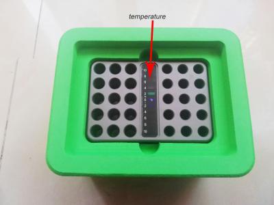 China Serviço livre do OEM da exposição da temperatura do tempo real do refrigerador do gelo da cremalheira do tubo à venda