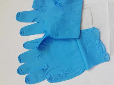 China Blaue Nitril-Wegwerfhandschuh-Hand schützen Handhandschuh-unsterilisierte Nitrilhandschuhe zu verkaufen