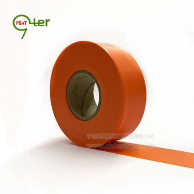 China Available Sales Waterproof Orange Marking Tape Tracking Tape Decreasing Tape, 1 3/16