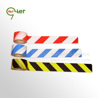 China custom red white stripe barricade stripe warning device barrier tape yellow black 75*100 sales available, low MOQ Guangdong factory WT108 for sale