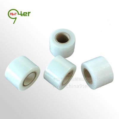 China Waterproof custom w50 clear stretch tape for branch plant fruit wrapping nursery grafting tape small stretch film roll PE grafting tape for sale