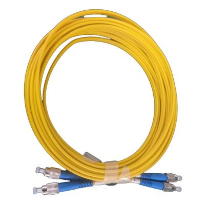 China FTTH Short Truss Duplex FC/UPC-FC/UPC Single Mode Fiber Optic Patch Cord Fiber Jumper for sale