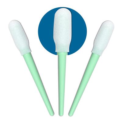 China Polypropylene Cleanroom Accessories , Sponge Green Esd Safe Swabs for sale