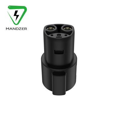 China MANDZER Quality Tesla Slim Model S/x/3 SAE J1772 to Telsa Ev Adapter Type 1 to Telsa J1772 to Tesla Charging Adapter for sale