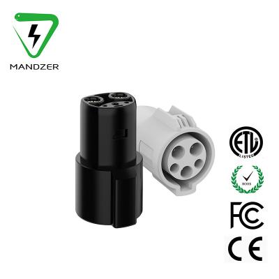 China MANDZER Ev Connector Plug 32a J1772 Charging Adapter For Typing Electric Vehicles Charging J1772 Adapter To Tesla Charging Adapter for sale