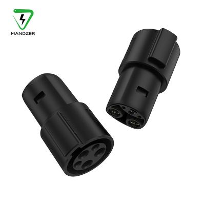 China MANDZER Good Quality Portable Thermoplastic J1772 80 Amp CHARGER ADAPTER Suitable Price FOR TESLA OWNERS for sale