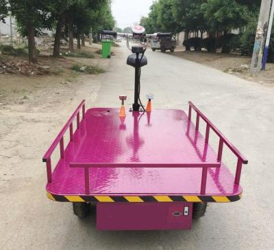 China Popular selling transprot cart efficient electric type warehouse cart electric platform truck for sale