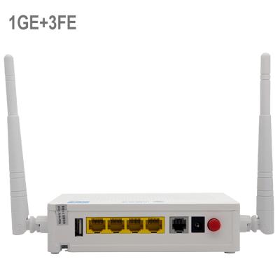 China Original ONU F663N V3A 1GE+3FE+1POTS+2.4G WiFi Voip 4 Antenas GPON Ontario FTTR Fiber Ontario Router 1GE Wifi Router For ZTE F663 for sale