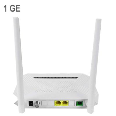 China Hot Sale FTTH Fiber Optic Modem 2102XR 1GE+1FE+CATV+ 2.4GHz WiFi Fiber Equipment English Firmware ONU GPON XPON Ontario for sale