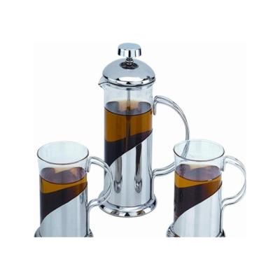 China Best Selling Office Goods Using 600ml Premium Glass Mini Teapot With Infuser for sale