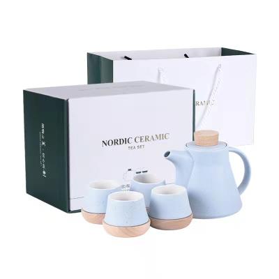 China Modern Modern Mug and Jar Set High Quality Glass Jar with Lid Ceramic Mug and Jar Set for sale