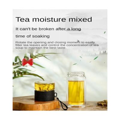 China Minimalist Top Selling Guaranteed Quality Layered Double Wall 400ML Heat Resistant Glass Tea Cup for sale