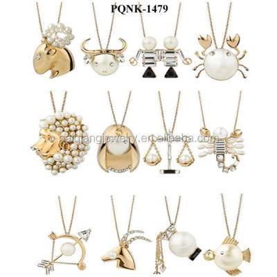 China Charming and Fashionable 12 Top Chinese Zodiac Charming and Fashionable Design Good Quality 2015 Animal Pendant Necklace for sale