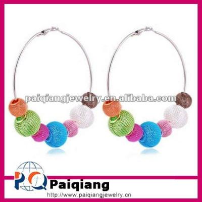 China ALLOY basketball wives mesh ball hoop earrings wholesale for sale