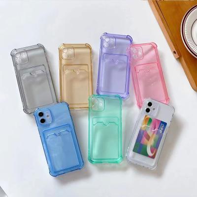 China Wholesale Custom Packaging Put Designer Shockproof Luxurious Tpu Cover Mobile Cards Phone Case For Iphone 13 12 11 pro Max Xr Phone Case for sale