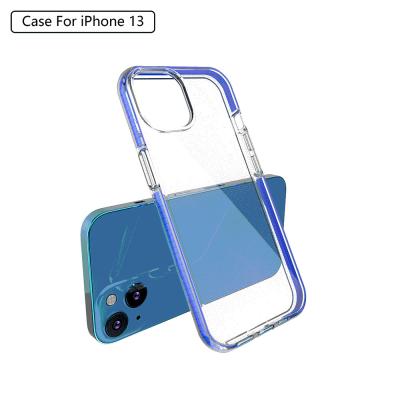 China Shockproof For I New Sublimation Phone Case 12 Square Mobile Phone Case Transparent Tpu Silicone Cover For Iphone 13 pro Max Phone Case for sale