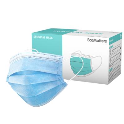 China 3 Layer MASK Earloop Listing High Quality White Nonwoven Fabric Manufacturer Disposable Surgical 3ply Face Mask With Earloop for sale