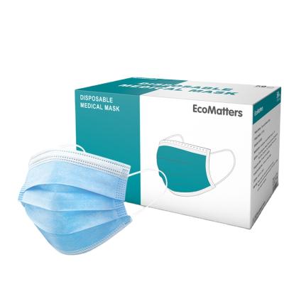 China Wholesale High Quality Cheap Nonwoven Adult Blue Medical Face Mask Earloop Earloop 3 Layers 3 Layers for sale