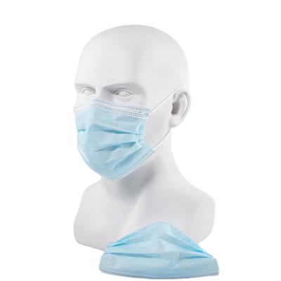 China Hot Selling 3 Layer Earloop MASK 3 Ply Nonwoven Fabric Disposable Medical Face Masks for sale