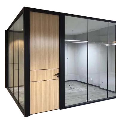 China Glass Frame Office Modular Design Easy Installation System Aluminum Partition Wall for sale