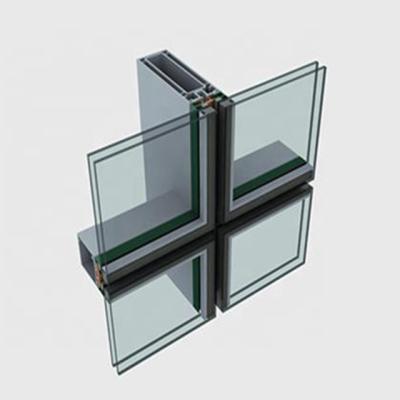 China Good Price Modern Custom Design Interior Exterior Metal Panel Aluminum Curtain Wall for sale