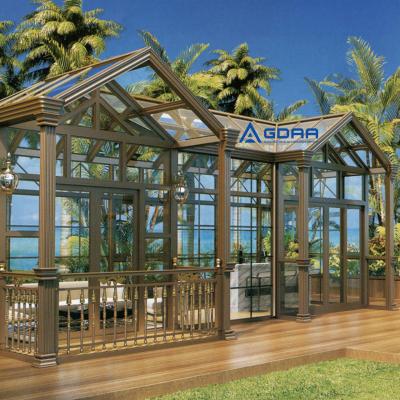 China High quality aluminum glass sunroom, modern suitable for gardens and villas for sale