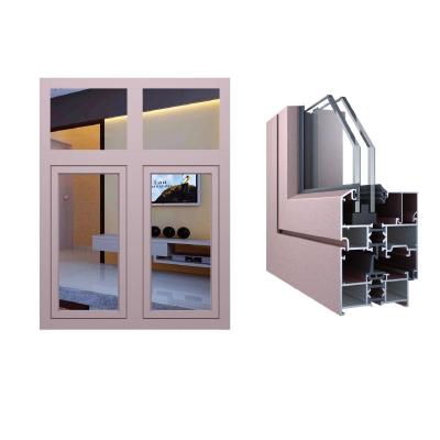 China APG60 Swing Cut Profile Aluminum Turn And Tilt Window Powder Coated Aluminum Window Thermally for sale