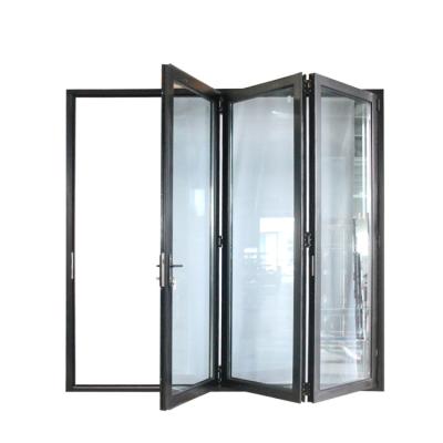 China Modern Patio Door Aluminum Bi-Fold Soundproof Door For Balcony Door for sale