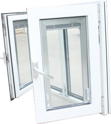 China Swing Style Tilt & Turn French Window With Tilt Up Turn And Double Function Aluminum Window Tilt for sale