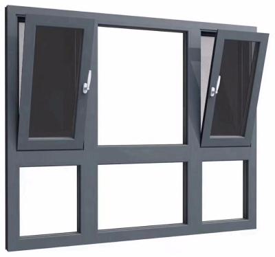 China Swing Swing Window Aluminum Profile Swing In Window With Integrated Fly Screen And Mosquito Mesh Net for sale