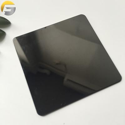 China Cheap Building Field V249 New Product Black Titanium Mirror 304 8K Stainless Steel Sheet Panel For KTV Wall Decoration for sale