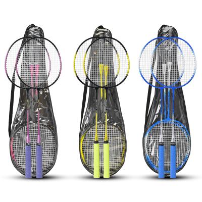 China Eastic & China factory durable brand whistle low price colorful badminton racket in stock for school beginner and family fun badminton racket for sale