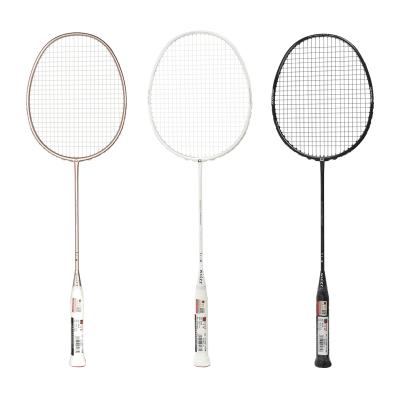 China Eastic & Durable PUFF Max Tension 32lbs CAN Full Carbon Nano Fiber Professional Badminton Racket for sale