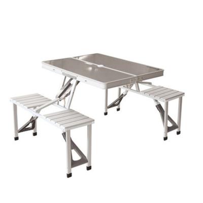 China New Outdoor Portable Foldable Camping Picnic Table Table Furniture And Chair Set Aluminum Coffee Table for sale