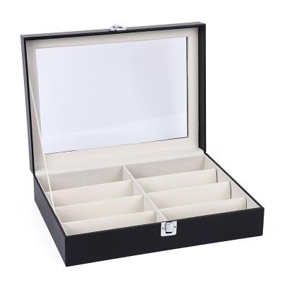 China Wooden Box 8 Slot Watch Display Box Fashion Luxury Jewelry Storage Box for sale