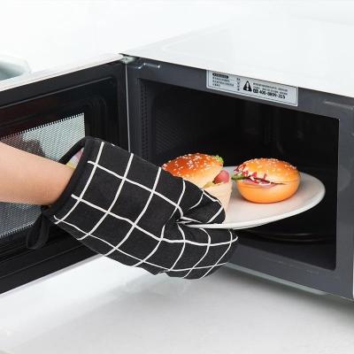 China Durable Cotton Kitchen Oven Mitts /Hot Resistance Long Oven Mitts /Hot Resistance Cotton Kitchen Oven Mitts for sale