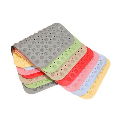 China PVC Sustainable Bathroom Washable Shower Non Slip Floor Mat Shower Floor Mat Bathtub Mat In Hallway for sale