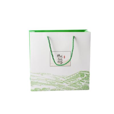 China Hot Selling Recyclable Custom Luxury Printing Logo Gift Shopping Paper Bag With Handle for sale