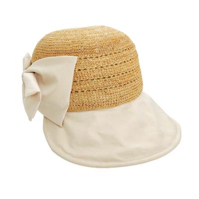 China Wholesale High Quality Women Dobby Summer Beach Straw Hat for sale