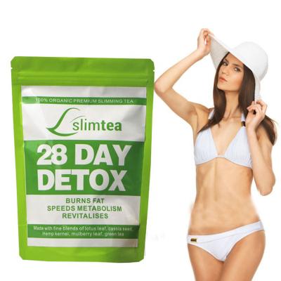 China Organic Private Label Decaffeinated 28 Day Detox Slimming Tea for sale