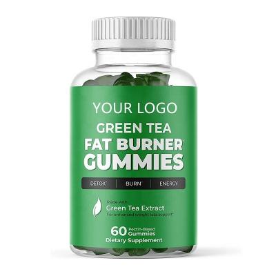 China Organic Beauty Products OEM Private Label Green Tea Gummies Burner For Weight Loss Supplement To Burn Stubborn Belly Fat For Women And Men for sale