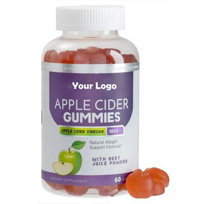 China Cosmetics Hot Selling Apple Cider Vinegar Slimming Gummies Apple Shape Gummy Helps With Detox Cleanse 60 Count for sale